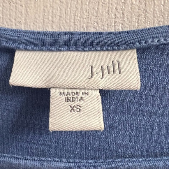[Just In] J. Jill Blue Peplum Long Sleeve Top XS - Picture 5 of 5